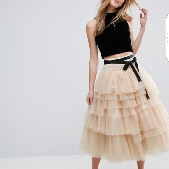 midi prom skirt